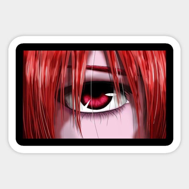 Elfen Lied Eye Sticker by Classy